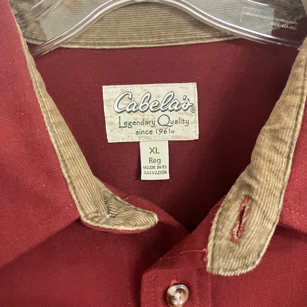 Men’s Cabela’s long sleeve shirt